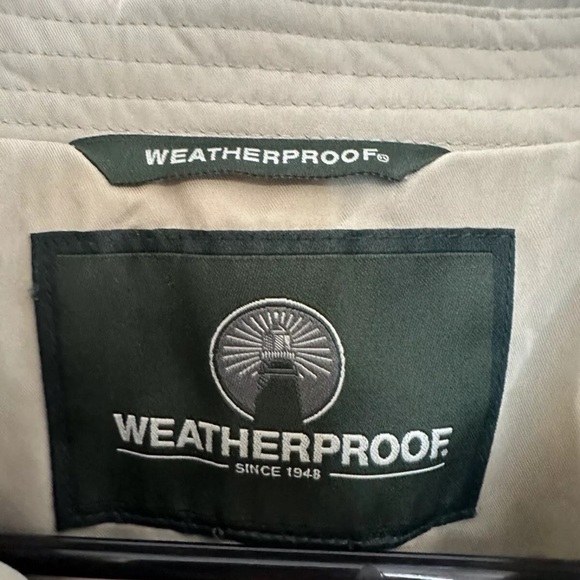 Weatherproof Jacket Men’s Large Beige 12 Broadway Joe Namath New York Jets NWT - Picture 5 of 11